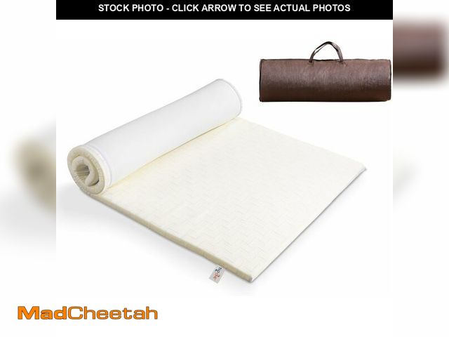 Lot 74-13710617 - TAO ONE Portable Roll-Up Foam Camping Mattress - Twin Size Cot Ped with Carry Bag, Comfortable Light...