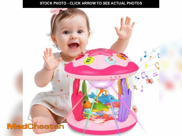 Lot 74-12712657 - Hapyland Baby Toys 6-12 Months Girl Gifts: Babies Ocean Rotating Light Up Musical Toys for Toddlers ...