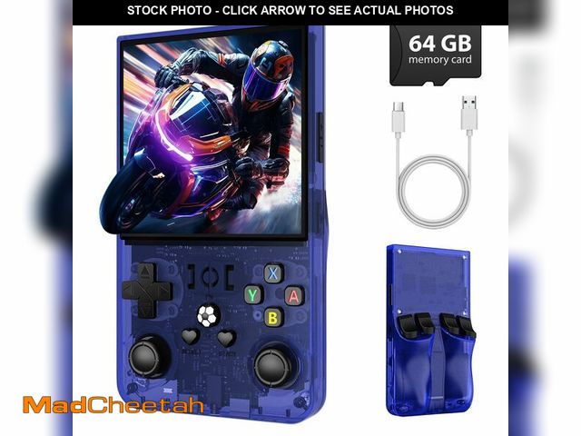 Lot 74-14152069 - R36MAX Retro Gaming Console, Retro Handheld Games Console with 64GB TF Card, Portable Hand Held Open...