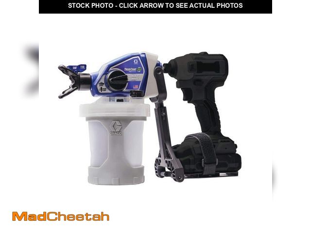 Lot 74-13002039 - Graco TrueCoat 360-Handheld Cordless Connect Drill Paint Sprayer with Small Project Cup - UNUSED