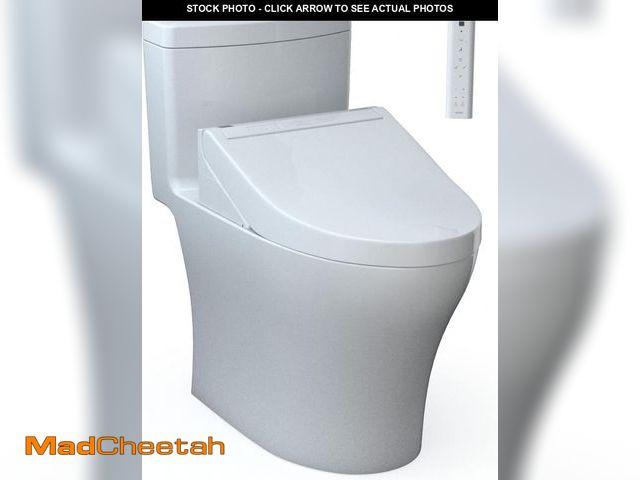 Lot 74-12138796 - *TOILET SEAT ONLY* TOTO WASHLET+ Aquia IV One-Piece Elongated Dual Flush 1.28 and 0.9 GPF Toilet and...