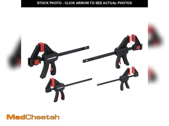 Lot 74-12592351 - Husky Trigger Clamp Set (4-Piece) - UNUSED