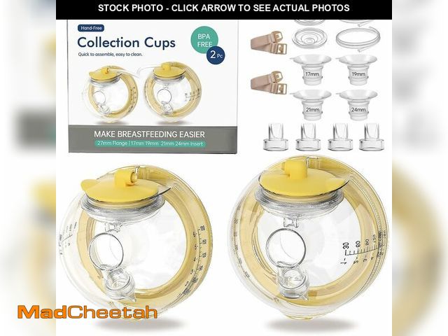 Lot 74-10825759 - PumpMom-us Wearable Breast Milk Collection Cup Compatible with Spectra S1 S2 9 Plus and SG, Replace ...