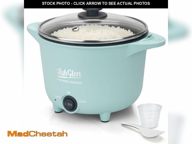 Lot 74-14378062 - AshGlen Small Rice Cooker 2-Cup uncooked/ 4-Cup Cooked, Mini Hot Pot Electric, Mini Electric Pot, Ce...