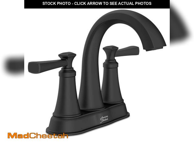 Lot 74-13028057 - American Standard Rumson 4 in. Centerset 2-Handle Bathroom Faucet in Matte Black - UNUSED