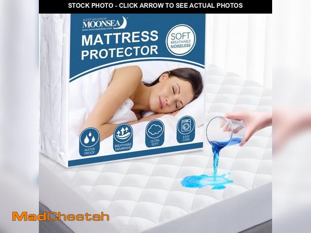 Lot 74-12179039 - Full XL Mattress Topper Pad Waterproof Mattress Protector, Absorbent Quilted Full XL Mattress Cover ...