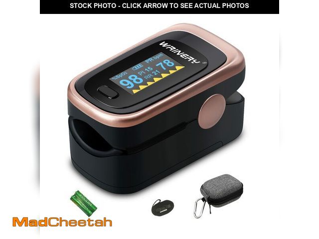 Lot 74-14063149 - Oxygen Saturation Monitor, Wrinery Premium Pulse Oximeter Fingertip, Oxygen Monitor, O2 Saturation M...