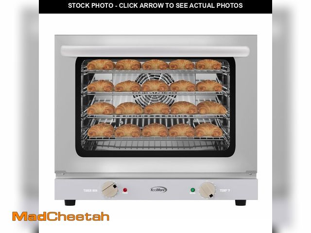 Lot 74-13580353 - KoolMore 23 in. Countertop Convection Oven for Half-Size Pans with 4 Racks and 2800W of Power in Sta...