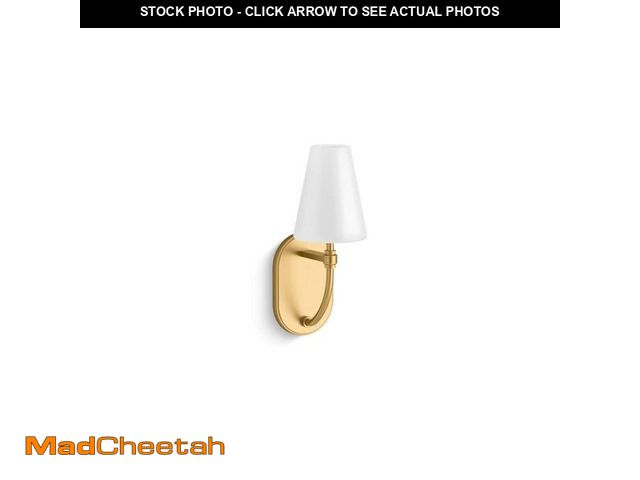 Lot 74-14321629 - KOHLER Kernen By Studio McGee One-Light Brushed Moderne Brass Wall Sconce - UNUSED