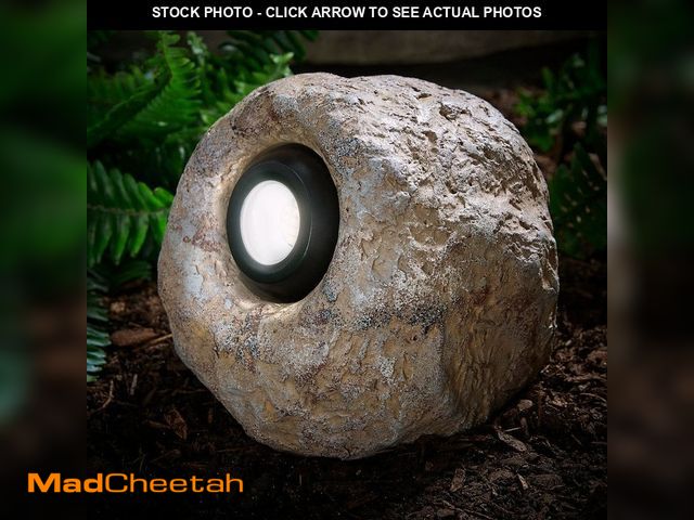 Lot 74-14222888 - Hampton Bay 327 Lumen Low Voltage Integrated LED Specialty Weather Resistant Outdoor Rock Spot Light...