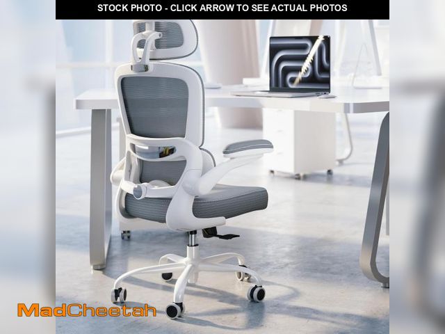 Lot 74-12397016 - TRALT Ergonomic Office Chair - Desk Chair with Adjustable Headrest Lumbar Support Computer Chair - M...