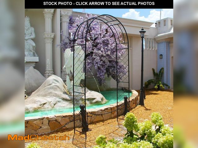 Lot 74-13066554 - SCENDOR Garden Arbor 7.9 Ft High x 3.8 Ft Wide Sturdy Metal Archway with Ground Stakes to Enhance St...