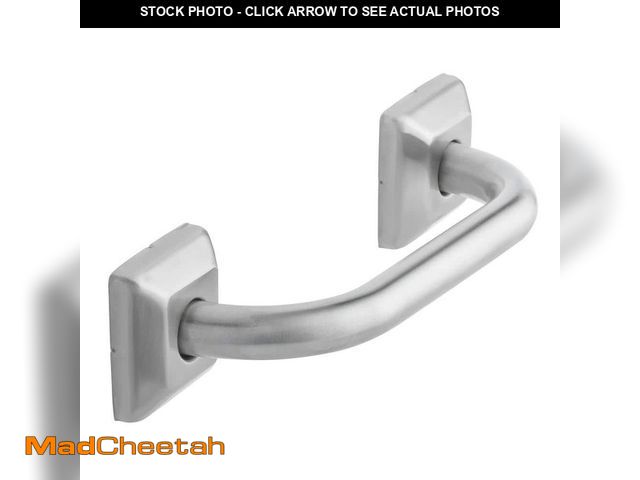 Lot 74-13651524 - Glacier Bay 9 in. L x 2.5 in. Grab Bar in Brushed Stainless Steel - UNUSED