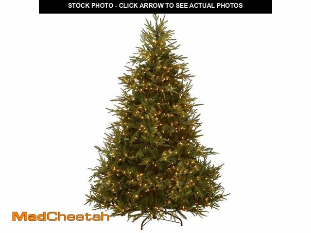 Lot 74-12785473 - National Tree Company 7.5 ft Pre-Lit Fraser Grande Artificial Christmas Tree, 1,000 Clear Lights, 3,...