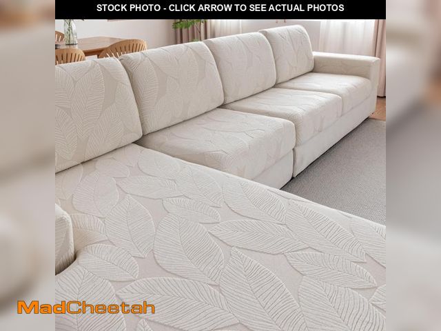 Lot 74-11856303 - QIANMEW Couch Covers for Sectional Sofa, Washable Stretch Soft Sofa Cushion Covers L Shape Sofa Slip...