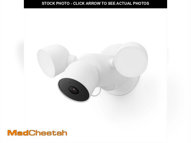 Lot 74-14410526 - Google Nest Cam with Floodlight - Wired Outdoor Smart Home Security Camera - USED
