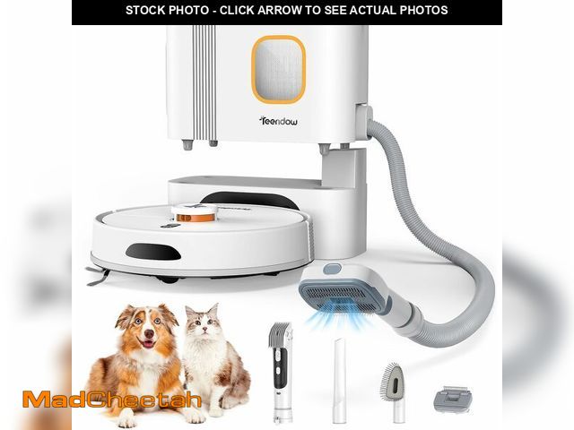 Lot 74-13582761 - Teendow D20S Max+ Robot Vacuum and Mop, Specifically Handling Pet Hair Design, 8000Pa Max Suction, w...