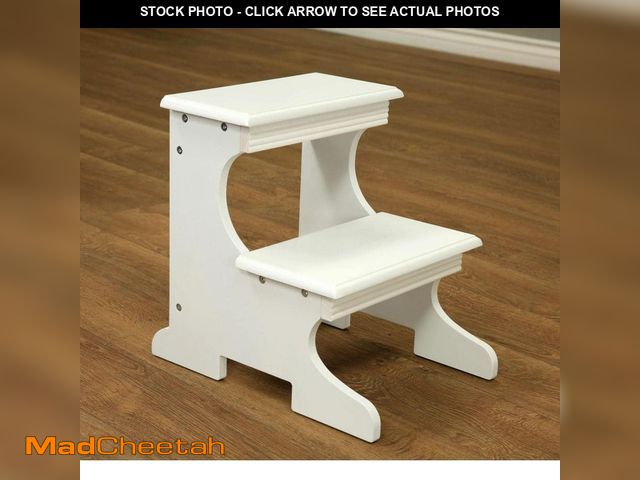 Lot 74-12746600 - Homecraft Furniture White 2-Step Stool - UNUSED
