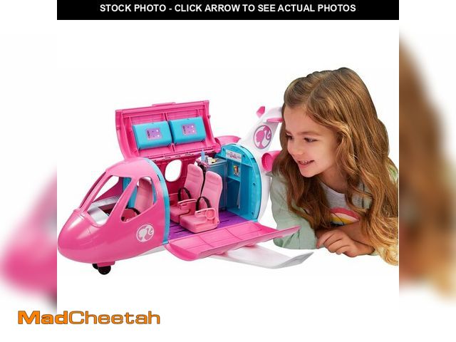 Lot 74-13041166 - Barbie Dreamplane Airplane Toys Playset with 15+ Accessories Including Puppy, Snack Cart, Reclining ...
