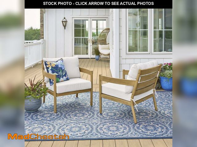 Lot 74-12686032 - Better Homes &amp; Gardens Astrid 2-Piece Steel Outdoor Conversation Set, Tan - UNUSED