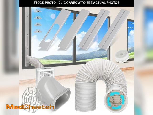 Lot 74-14210334 - Kerykwan Portable Air Conditioner Window Vent Kit with 5.9Ã¢â¬Â Exhaust Hose Adjustable Portable A...