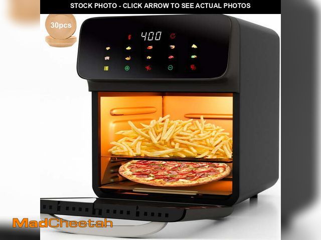Lot 74-12549245 - Bluebow Air Fryer 12QT Convection Oven with 10-in-1 Multi Function, Visible Window and Touchscreen, ...