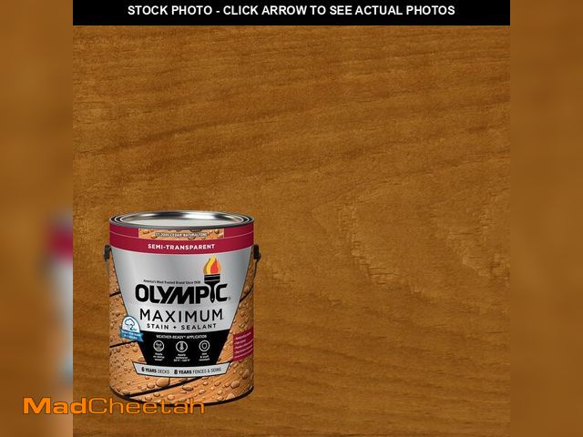Lot 74-14079825 - Olympic Maximum 1 gal. ST-2005 Cedar Naturaltone Semi-Transparent Exterior Stain and Sealer in One L...