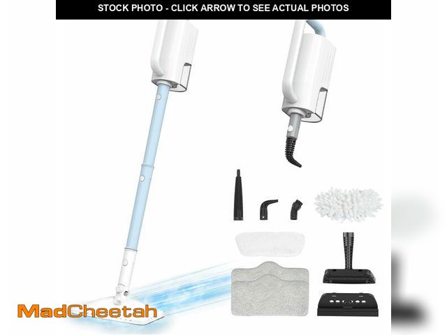 Lot 74-13630381 - Steam Cleaner, 6 in1 Rotated Steam Mop Cleaner with 2 Modes, 2 Microfiber Pads, 400ML Removable Tank...