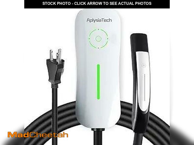Lot 74-12709225 - AplysiaTech Level 1 EV Charger for Tesla(Only), 15A 110V NACS Connector with 21ft Cable,Nema 5-15 Pl...
