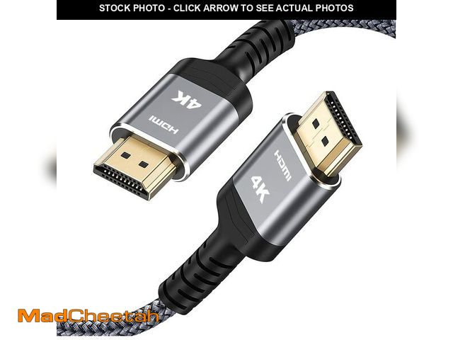 Lot 74-14381326 - Highwings 4K Long HDMI 2.0 Cable 40FT/12m - 4K HDR Braided HDMI Cord, 18Gbps High Speed with Etherne...