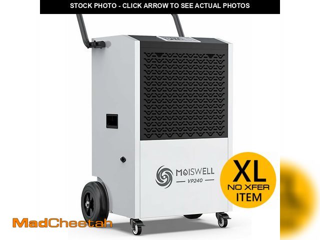 Lot 74-14251464 - Moiswell 240 Pints Commercial Dehumidifier with Pump and Drain Hose for Basements and Large Spaces u...