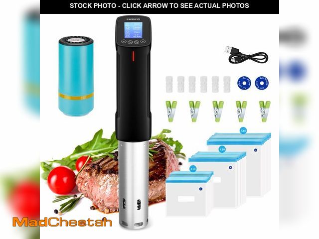 Lot 74-13570519 - INKBIRD WIFI Sous Vide Cooker &amp; 44PCS Vacuum Sealer Pump Sous Vide Starter Kits with 30PCS Sous ...