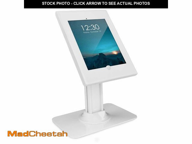 Lot 74-14270299 - Mount-It! iPad Kiosk Stand, Anti-Theft Locking Countertop Enclosure &amp; 360ÃÂ° Rotating Base, Ret...