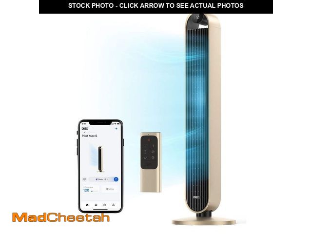 Lot 74-12659528 - DREO 42 in. Smart Tower Fan, 12-Speeds, 12H Timer, 120ÃâÃÂ° Oscillation with Remote, DC Motor, W...