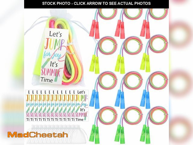 Lot 74-14268688 - JellyArch 36 Pcs End of Year Gifts from Teacher Rainbow Jump Ropes 7.2 Feet Rainbow Adjustable Nylon...