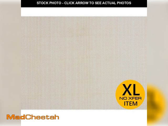 Lot 74-12901524 - Vigoro 6 ft. x 20 ft. Almond Matrix Grid Sun Shade Fabric - UNUSED