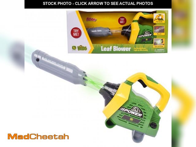 Lot 74-12348515 - Sunny Days Entertainment John Deere Leaf Blower Toy for Kids Ã¢â¬â Pretend Construction Tool with...