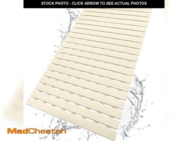 Lot 74-12213658 - BEMISO BEMISO Shower Mat Non Slip Bathtub Mat with Suction Cups and Drain Holes 27.5 x15.7 Inch Bath...
