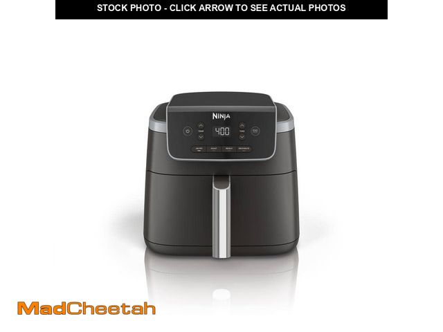 Lot 74-12592686 - NINJA 5 qt. Black Stainless Steel Air Fryer Pro with Air Fry Roast Reheat and Dehydrate - UNUSED