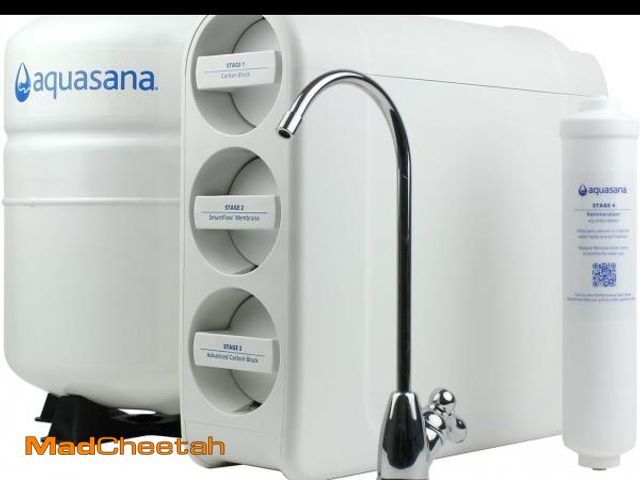 Lot 74-12137447 - Aquasana SmartFlow Reverse Osmosis Water Filter | RO Under Sink System | WQA Certified up to 99.99% ...