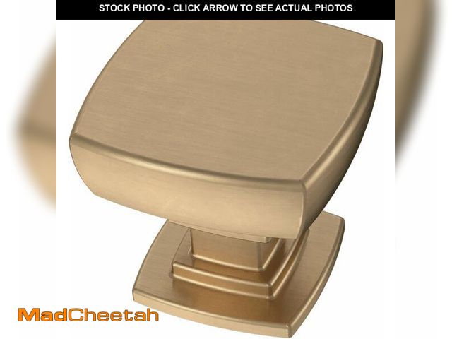 Lot 74-14267261 - Franklin Brass (10-Pack) Ã¢â¬â Square Champagne Bronze Cabinet Knobs for Dressers, Drawers, Kitch...