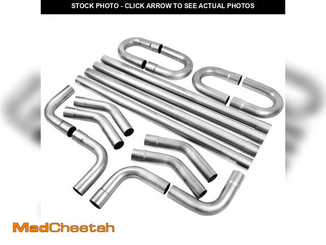 Lot 74-12488672 - 3'' Custom Exhaust Kit Universal Mild Steel 16 Gauge Tubing Mandrel Bend Pipe Straight &amp; U-Bend ...