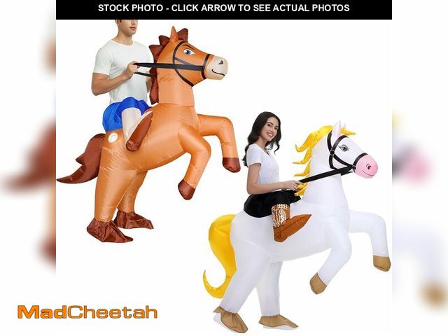 Lot 74-12673581 - Couples Halloween Costumes for Adults Funny Inflatable Costume Inflatable Horse Costume Adult Duo Co...