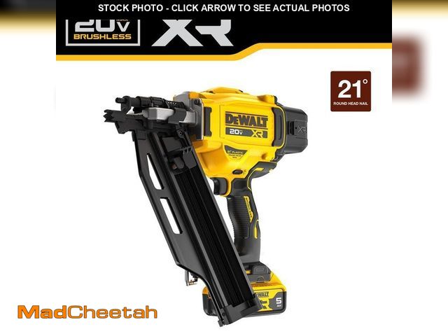 Lot 74-12464926 - *SEE DETAILS* DEWALT 20-Volt 21ÃâÃÂ° Cordless Framing Nailer Kit with 5.0 Ah Lithium-Ion Battery...