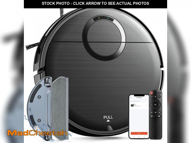 Lot 74-12312350 - Robot Vacuum and Mop Combo, Robotic Vacuum Cleaner 2 in 1 Vacuuming Mopping with Schedule, Wi-Fi/App...