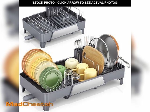 Lot 74-14386262 - Urackify Large Dish Drying Rack - Expandable Dish Rack for Kitchen Counter, Multifunctional Dish Dra...