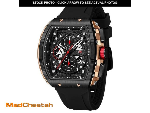 Lot 74-12975232 - Mini Focus Unique Men Watches Casual Outdoor Wrist Watch (Chronograph/Waterproof/Super Luminous/Cale...