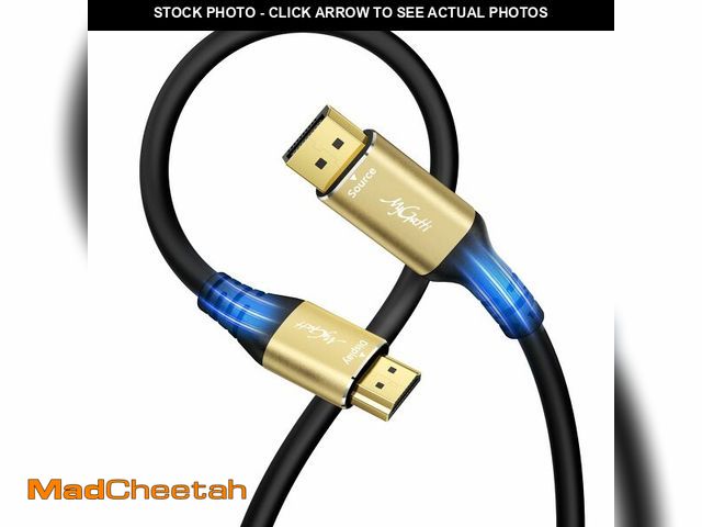 Lot 74-12432020 - 4K DisplayPort to HDMI Cable 30FT, DP to HDMI Video Uni-Directional Cord Adapter, Compatible with De...