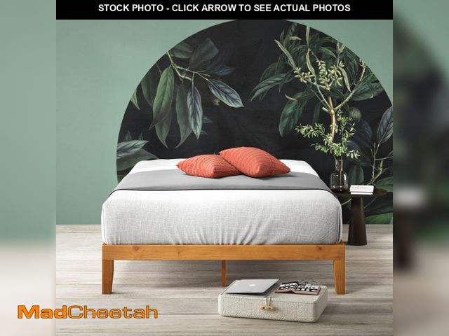 Lot 74-12489322 - ZINUS Alexia Wood Platform Bed Frame, Solid Wood Foundation, No Box Spring Needed, Wood Slat Support...