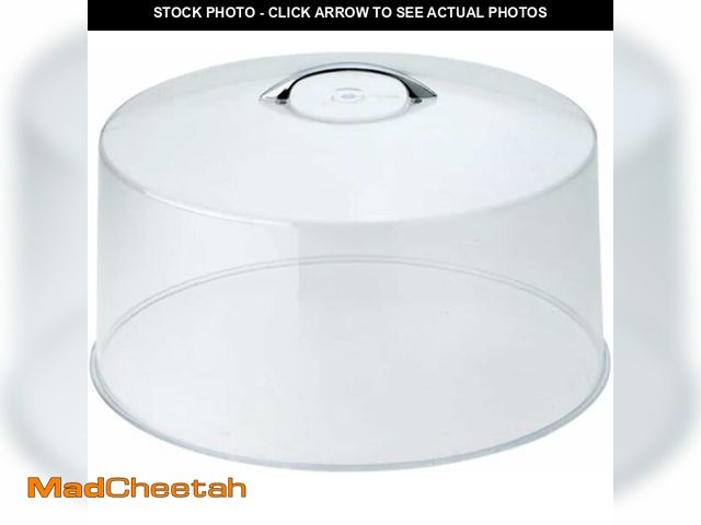 Lot 74-12544489 - Winco CKS-13C Round Acrylic Cake Stand Cover, 12-Inch, Clear - UNUSED